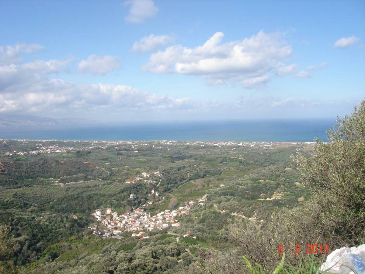 House With Sea View Close To Platanias Vrísai Exteriér fotografie
